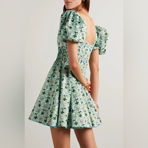 Agua By Agua Bendita Caramelo Herbal Print dress - Picture 4 of 10